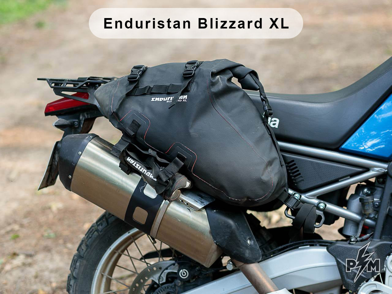 Perunmoto_Aprilia_Tuareg_Top_luggage_rack-Enduristan Blizzard XL