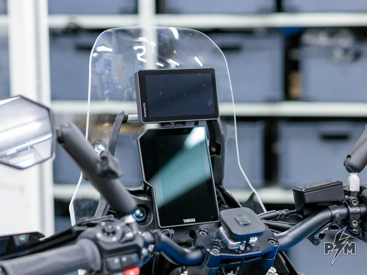 Perun moto 12mm bar GPS / Tablet holder mount AMPS Garmin Zumo XT - 2