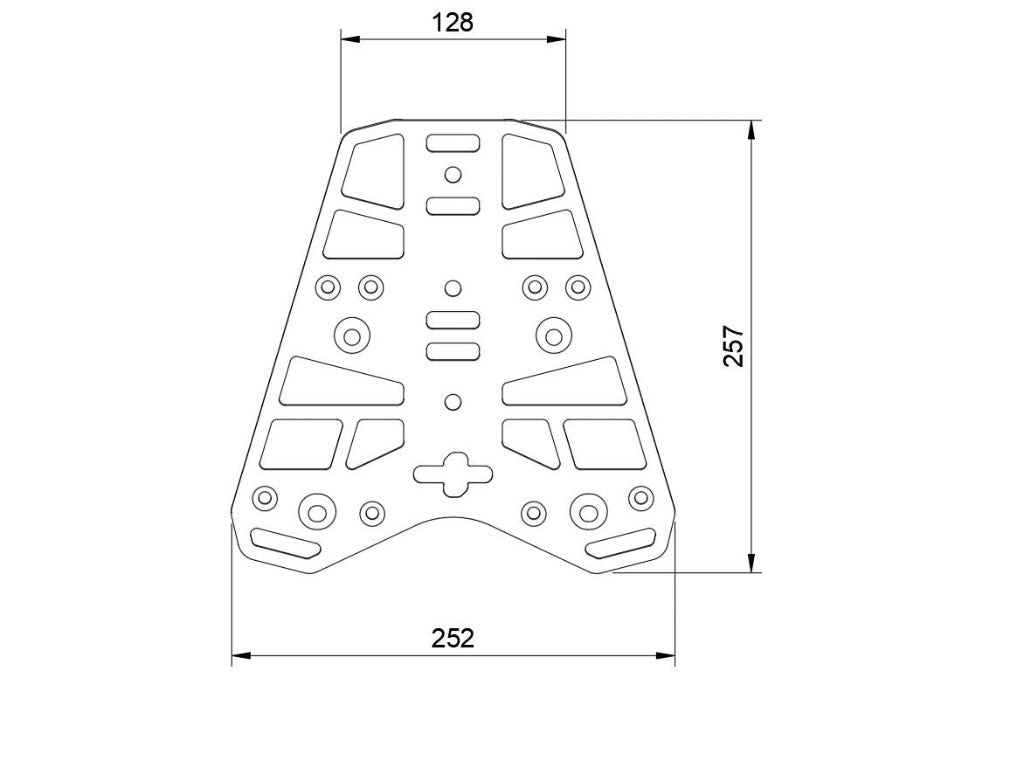 Perun moto KTM 790 890 Billet rack Small 18