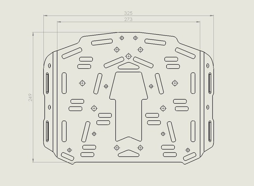 Perun moto Extension plate for KTM 690 Enduro SMC-R 9