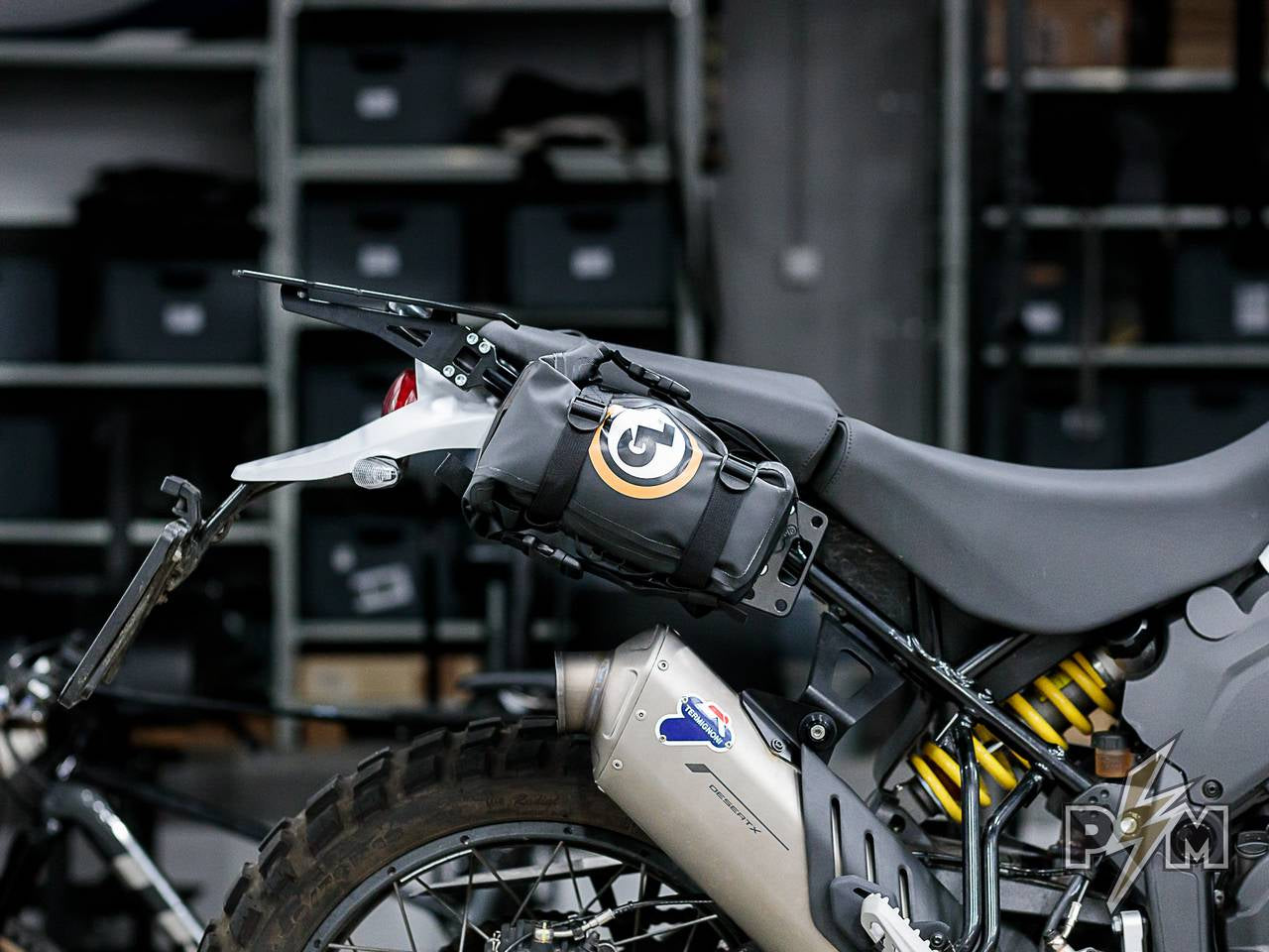 Perun moto - Ducati DesertX Side Carriers + Top rack + GL Possibles - 15