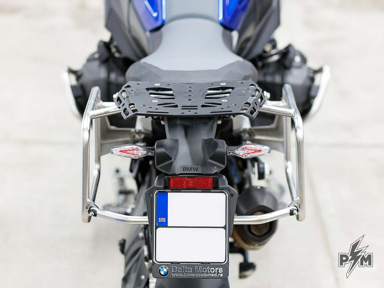 Perun moto BMW R1300GS Top luggage rack - Sport + Touratech pannier racks - integration kit - 1