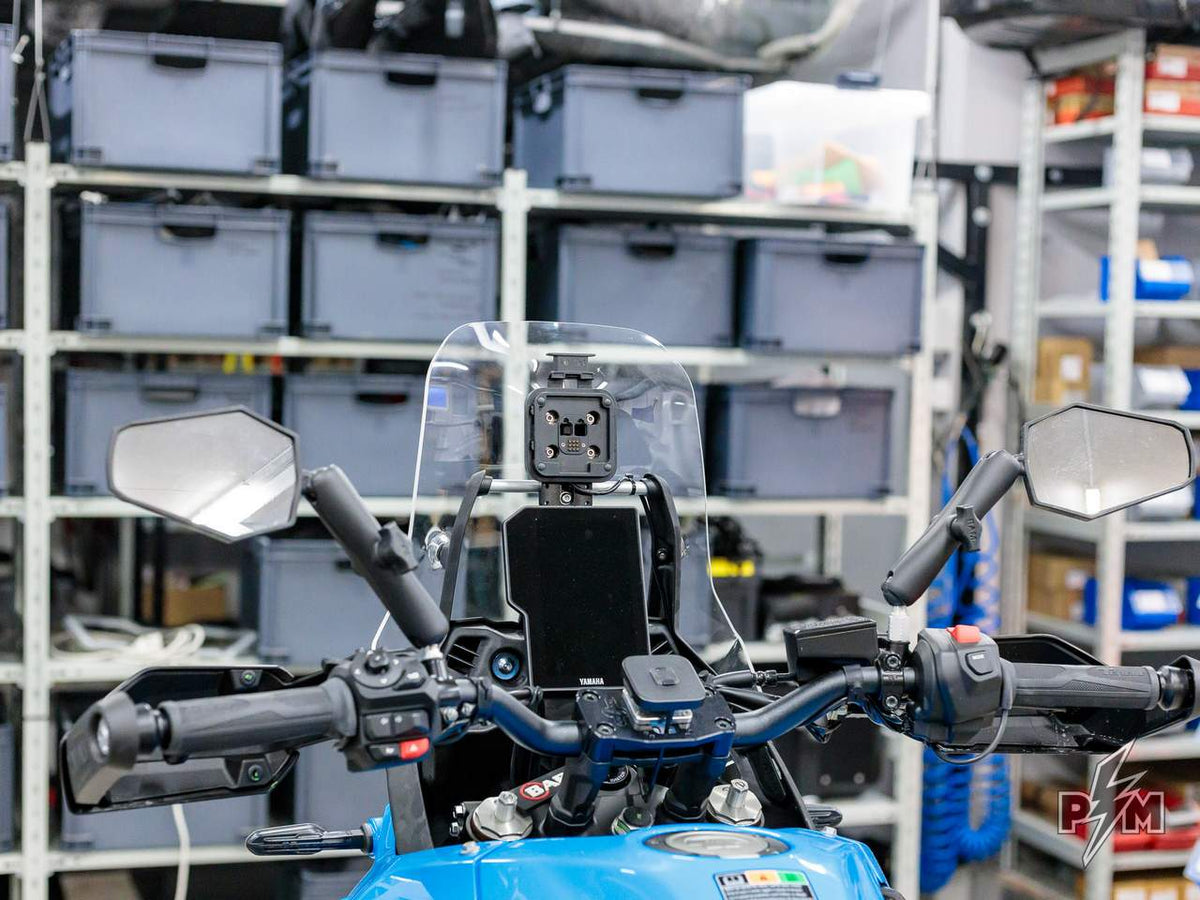 Perun moto 12mm bar GPS / Tablet holder mount AMPS Garmin Tread - 1