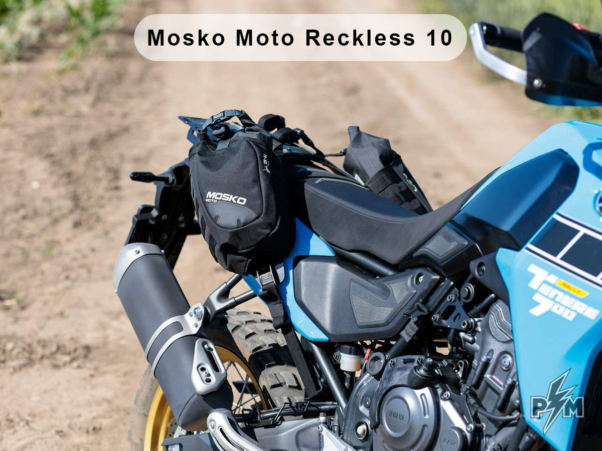 Perun moto Yamaha Tenere 700 Top luggage rack Gen2 + Mosko moto Reckless 10 V2 &amp; Gnoblin