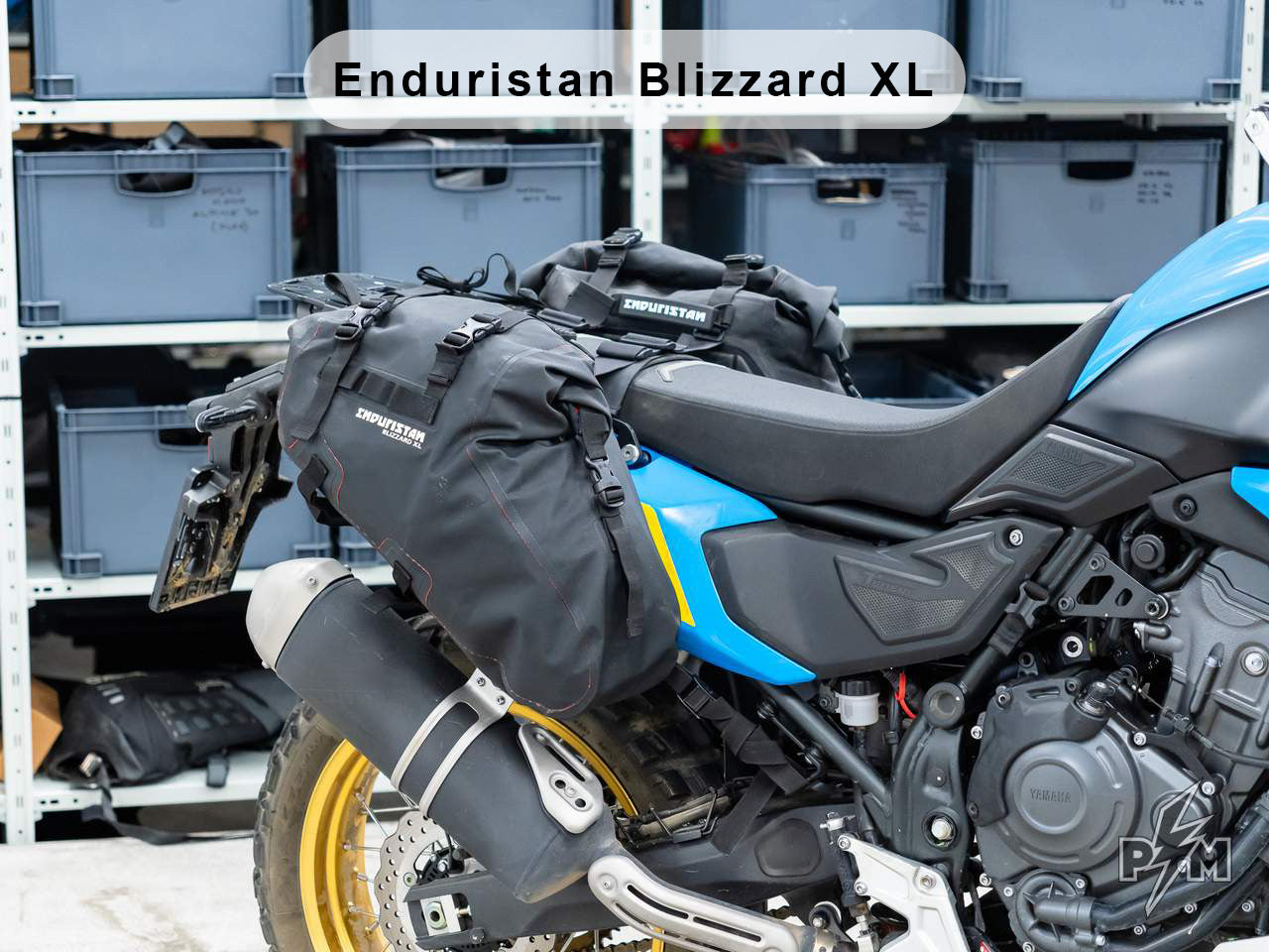 Perun moto Yamaha Tenere 700 Top luggage rack Gen2  and Side Carriers + Enduristan Blizzard XL
